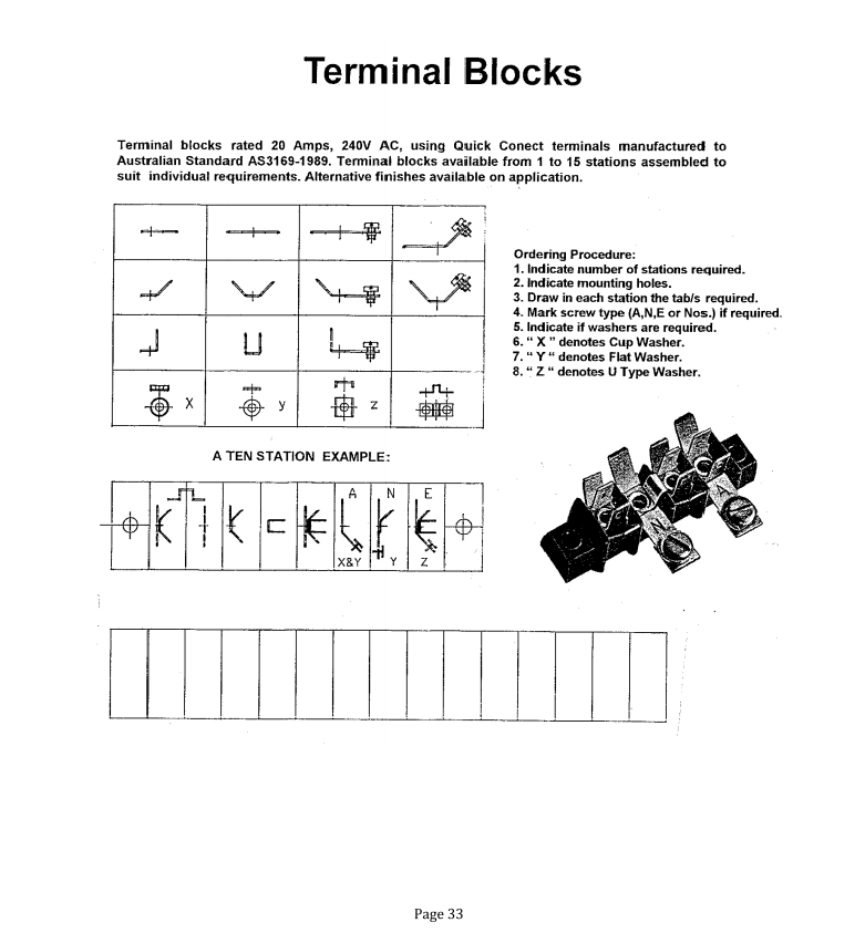 Terminal blocks